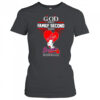 Snoopy God first family second then Braves baseball shirt