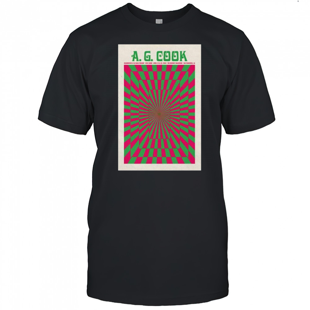 A. G. Cook Regency Ballroom, San Francisco, CA Apr 24 & 25 2025 Tour t-shirt