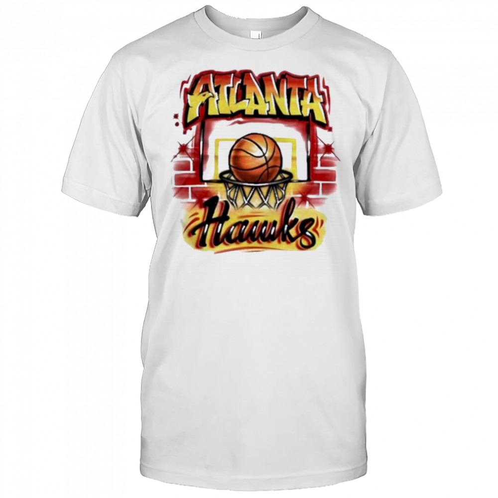 Atlanta Hawks Basketball Wall Painting T Shirt