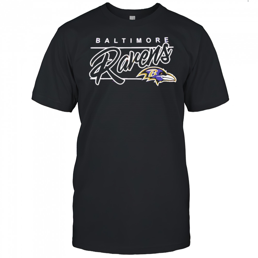 Baltimore ravens script line shirt
