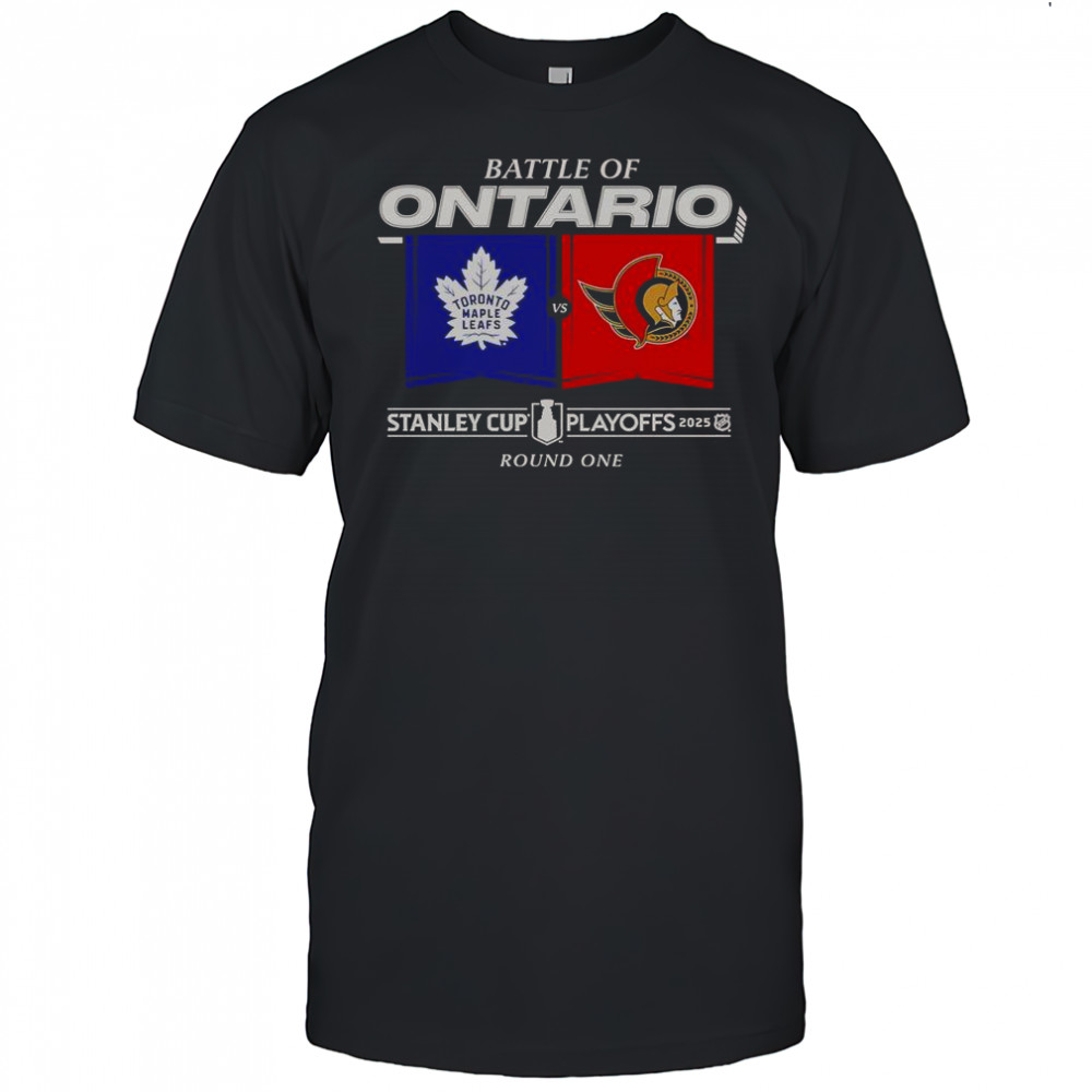 Battle Of Ontario 2025 Stanley Cup Playoffs Round 1 Match Up T-Shirt