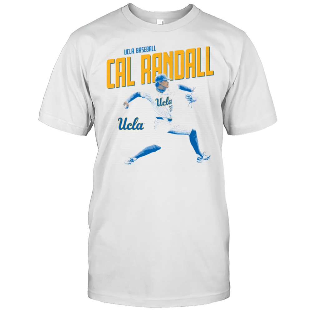 Cal Randall Illustrated UCLA Bruins Baseball NCAA Division I t-shirt
