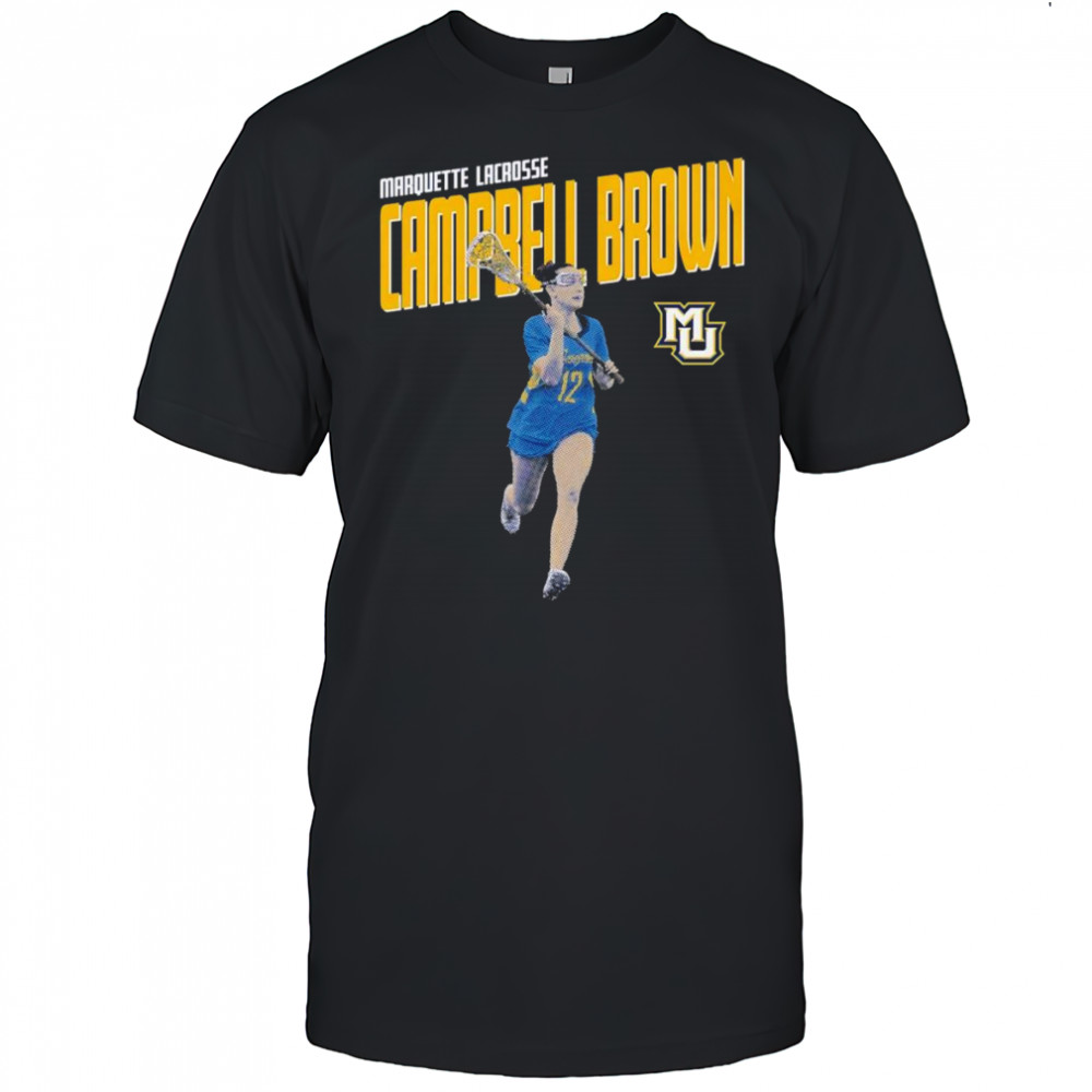 Campbell Brown Marquette lacrosse shirt
