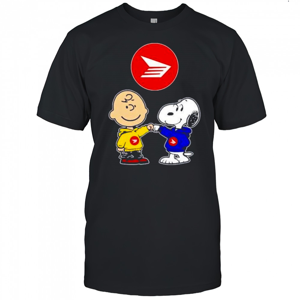 Canada Post Charlie Brown and Snoopy shirt