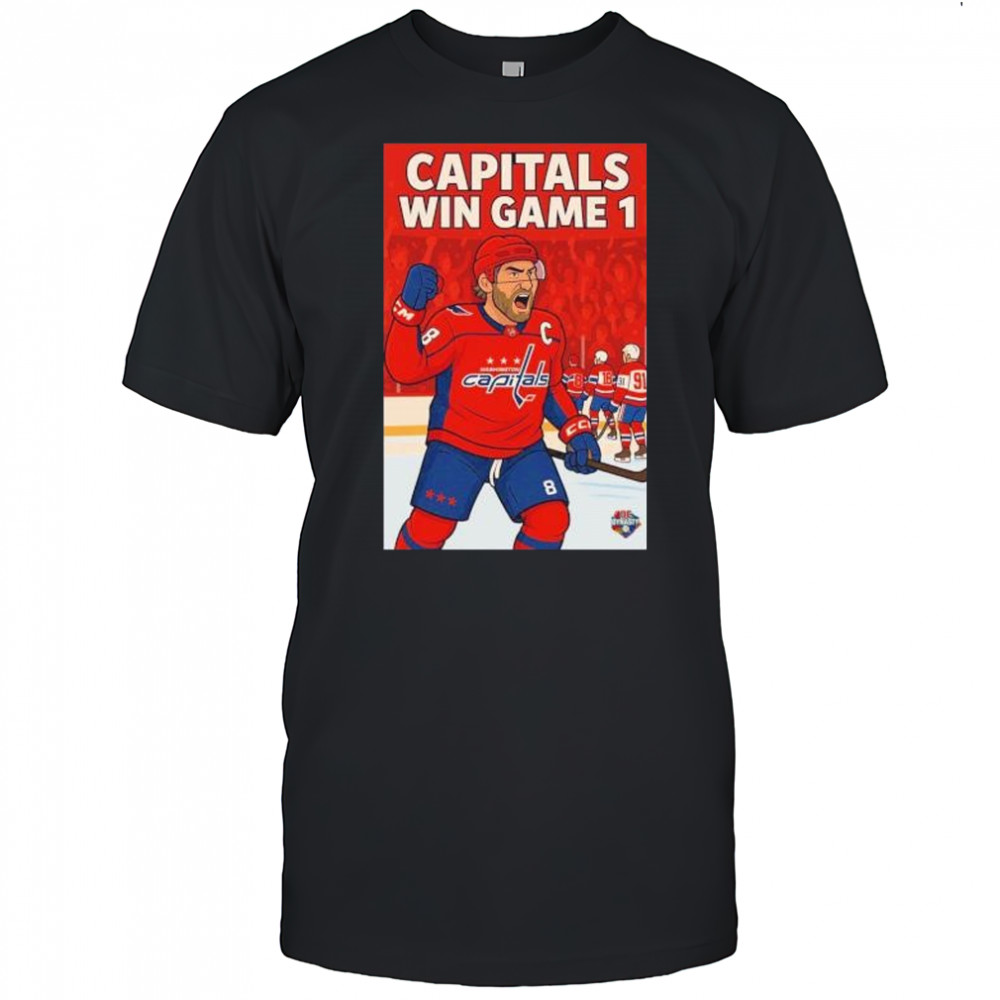 Capitals win game 1 Alexander Ovechkin Washington Capitals cartoon shirt