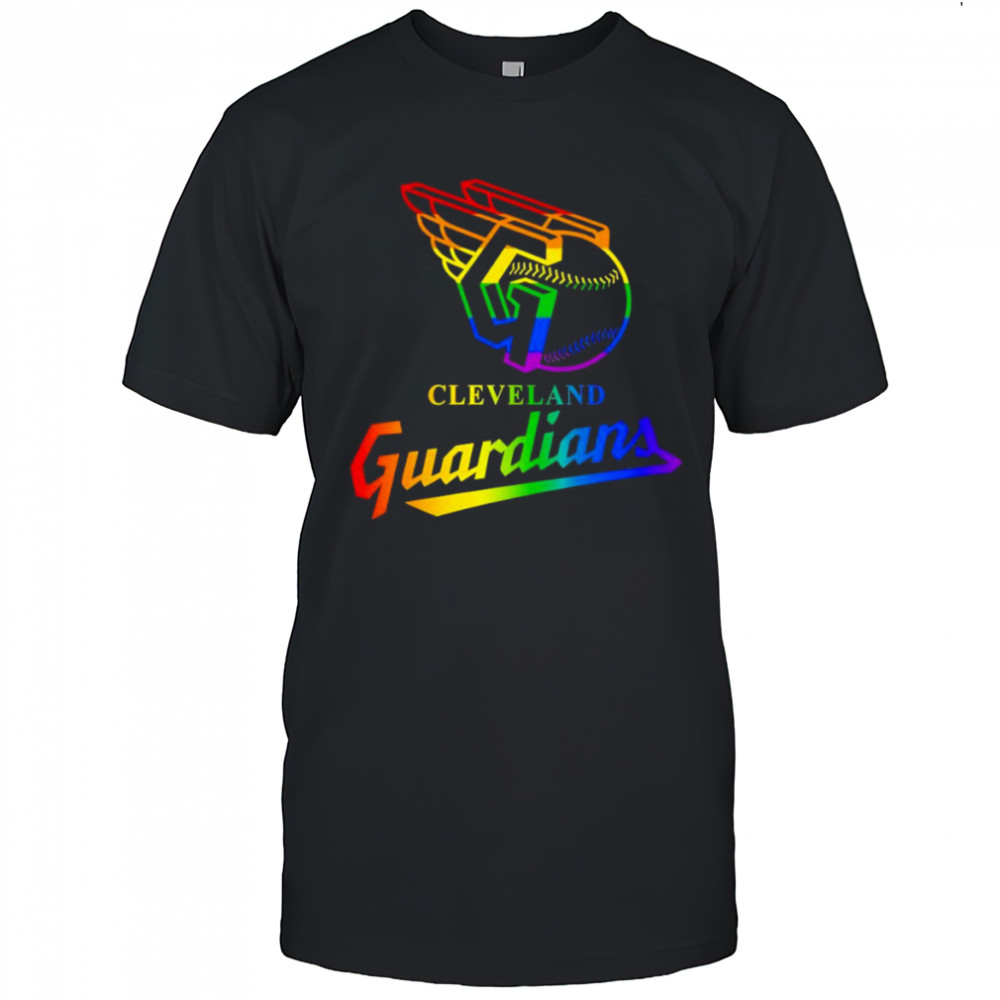 Cleveland Guardians LGBT Pride logo shirt