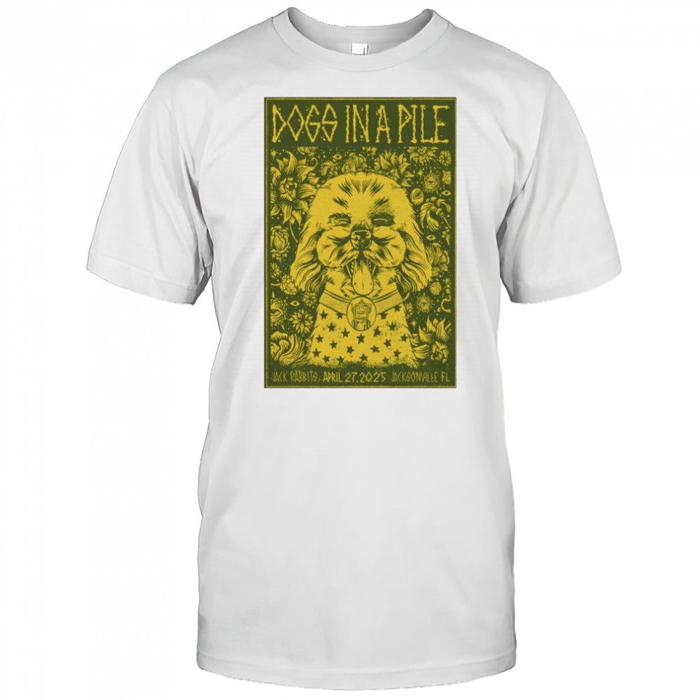 Dogs In A Pile Jack Rabbits Live Jacksonville, FL Apr 27th 2025 t-shirt