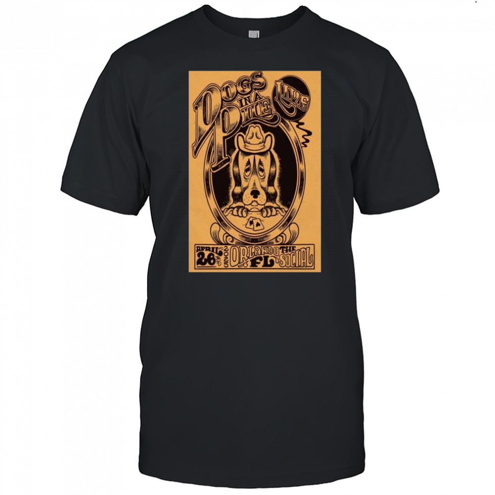 Dogs In A Pile The Social, Orlando, FL Apr 26 2025 Concert t-shirt