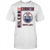 Edmonton Oilers hockey Canada flag shirt