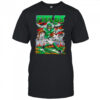 Justin Fields New York Jets comic style graphics shirt