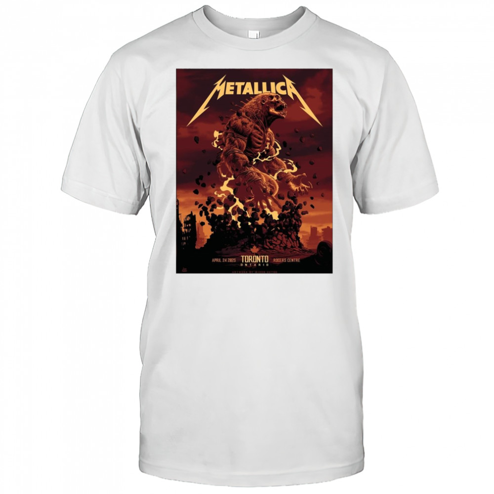 Metallica April 24 2025 Toronto Ontario Rogers Centre t-shirt