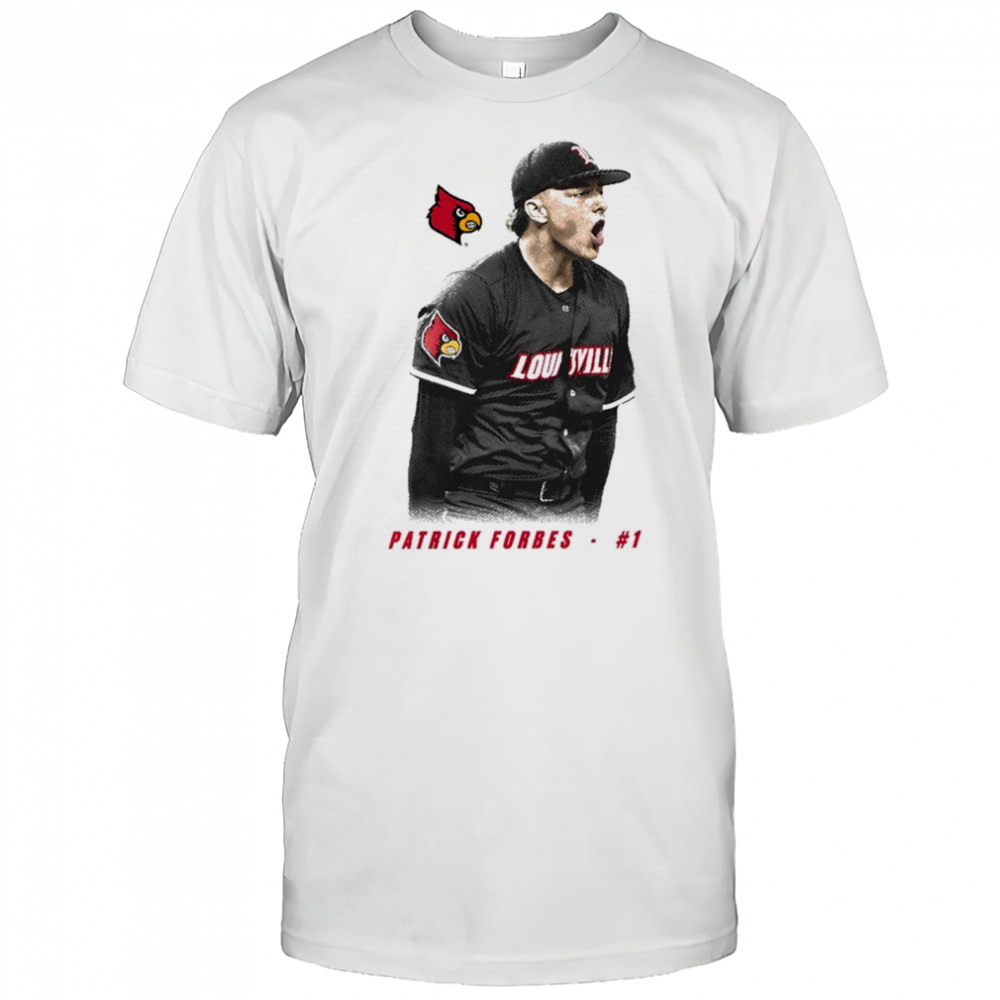 Patrick Forbes Louisville Cardinals baseball NCAA Division I 2025 Portrait t-shirt