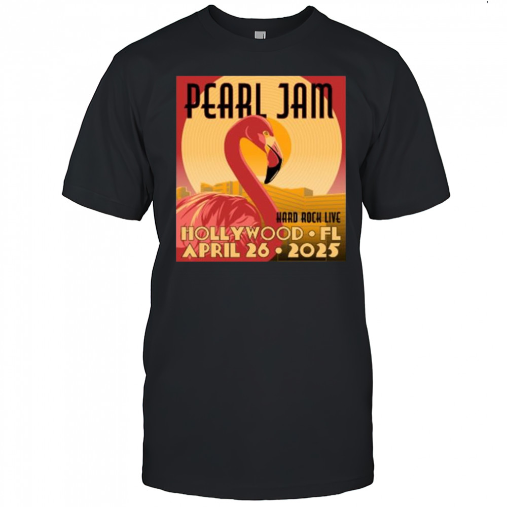 Pearl Jam The Mighty April 26 2025 Hollywood Florida Hard Rock Live t-shirt