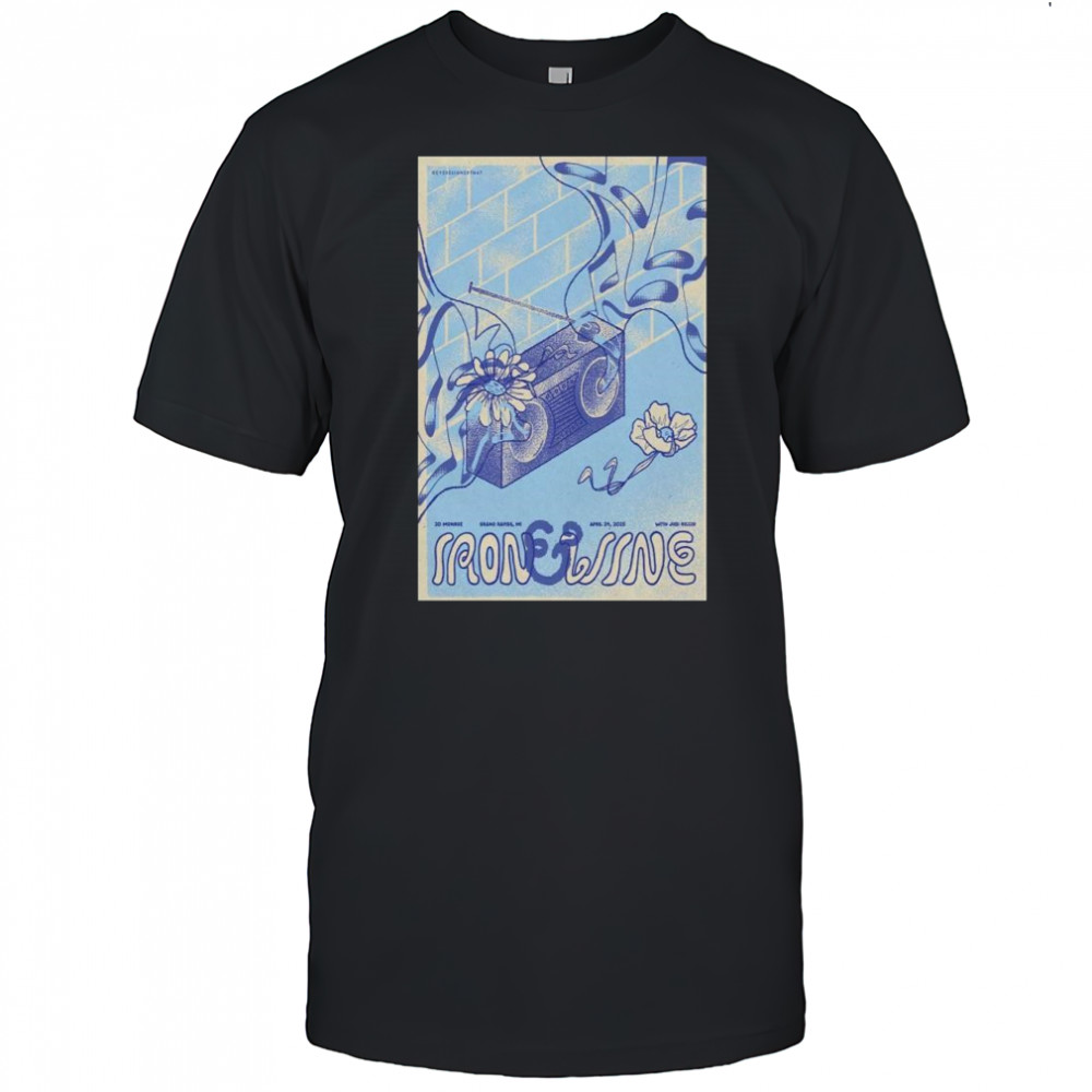 Poster Iron & Wine at 20 Monroe, Grand Rapids, MI Apr 24 2025 Tour t-shirt