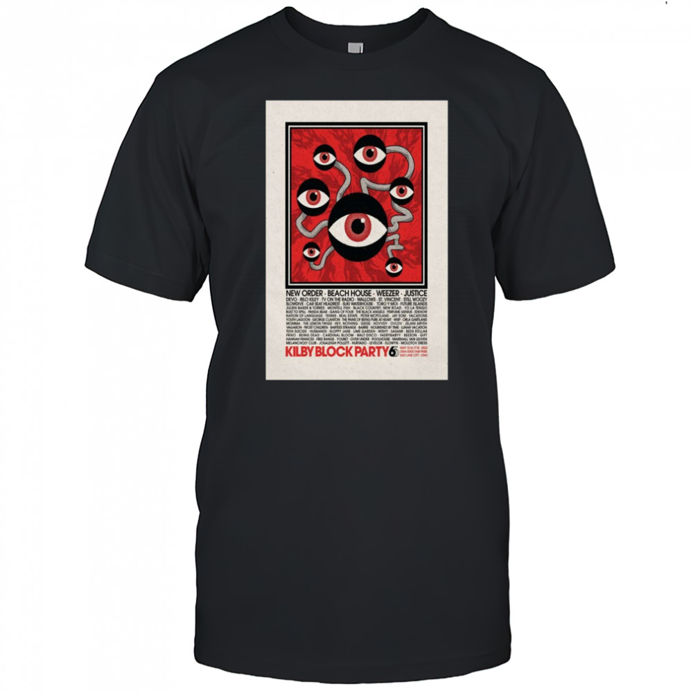 Poster Kilby Block Party Utah State Fairpark Salt Lake City UT May 15-18 2025 Tour t-shirt