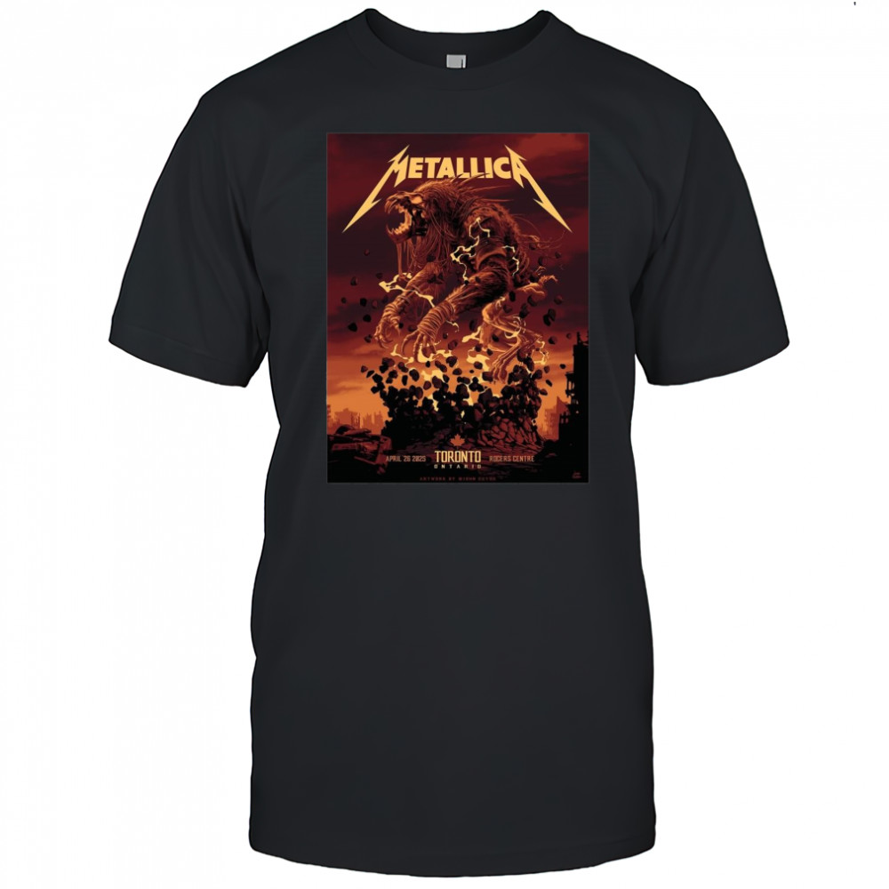 Poster Metallica M72 Tonight In Toronto April 26 2025 Rogers Centre t-shirt