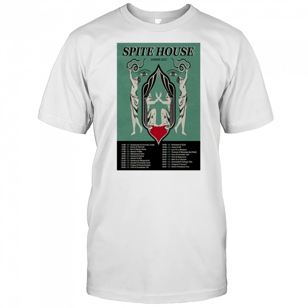 Spite House Europe Tour 2025 14 06 DE Burghausen Concrete Jungle 15 06 AT Vienna TAS Fest t-shirt