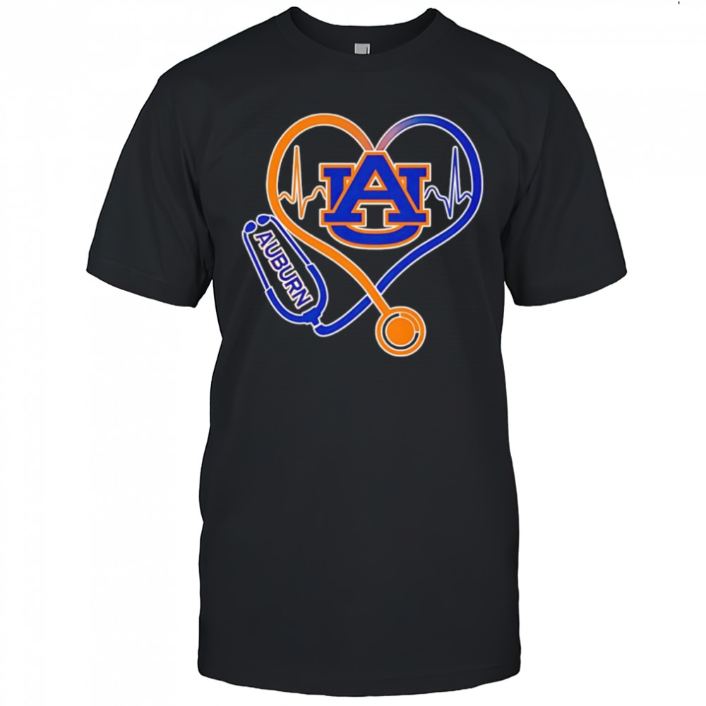 Stethoscope heart Auburn Tigers shirt