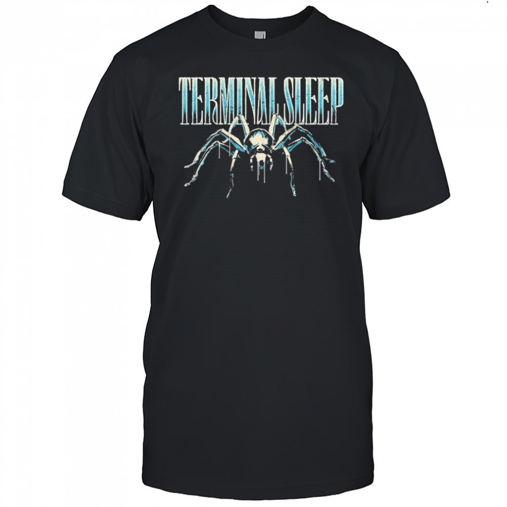 Terminal Sleep Blue Spider T-shirt