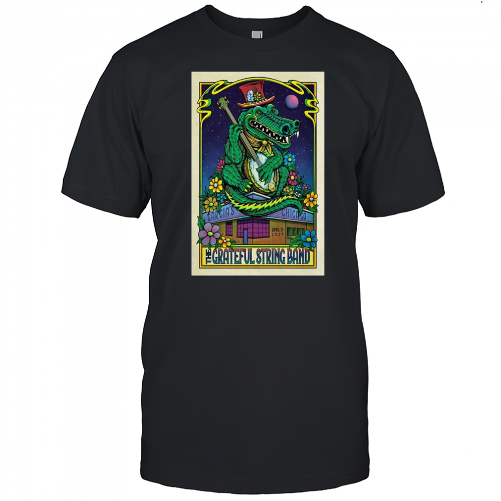 The Grateful String Band April 25 2025 Garcia’s Chicago IL Show t-shirt