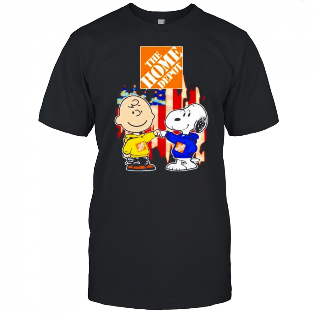 The Home Depot Charlie Brown and Snoopy shirt