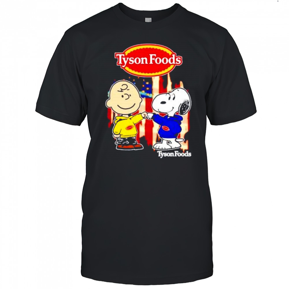 Tyson Foods Charlie Brown and Snoopy shirt