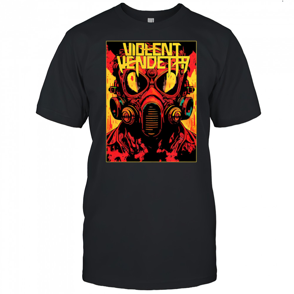 Violent Vendetta gas mask shirt