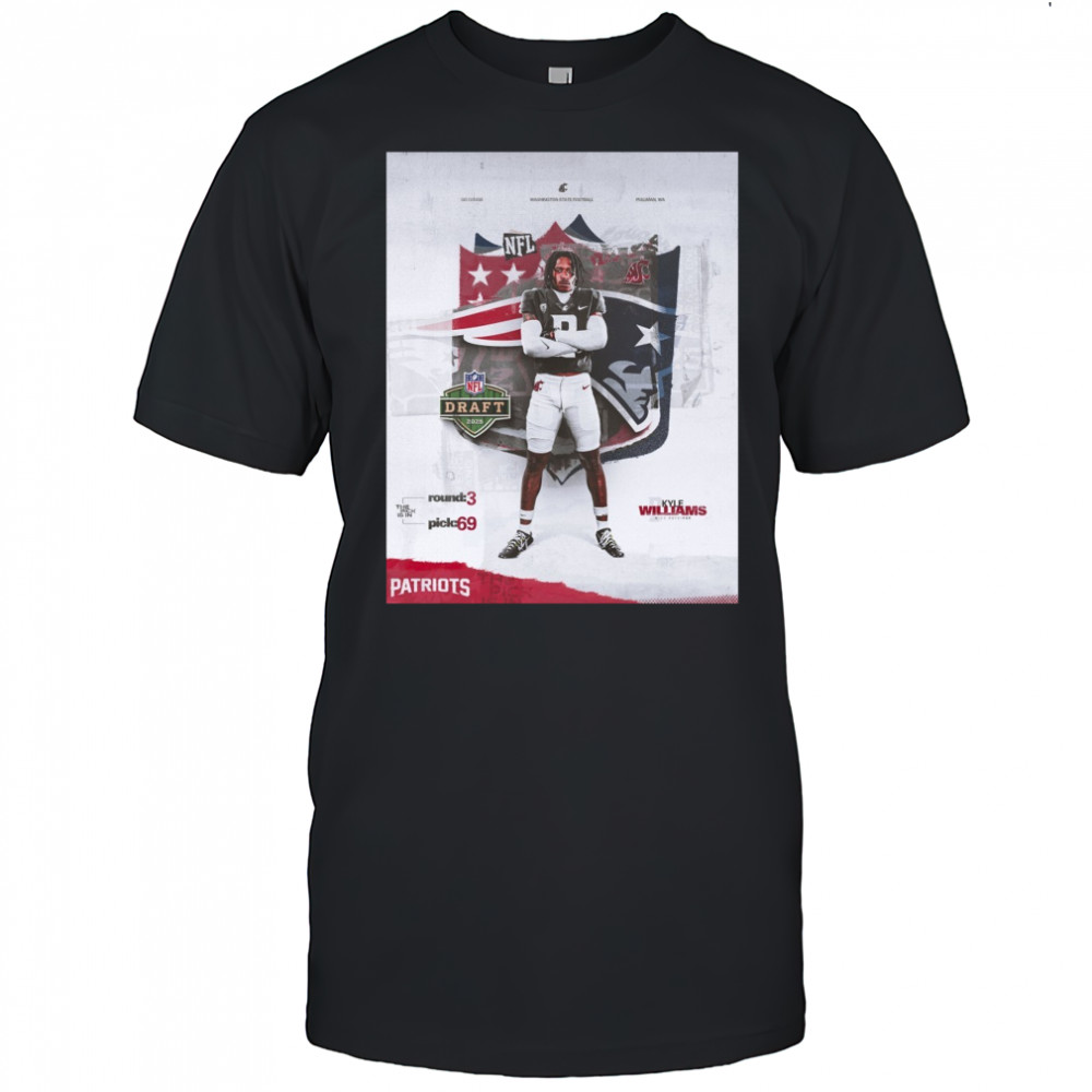 Washington State Cougars football Kyle Williams NFL Draft 2025 The Pick Is In Round 3 Pick 69 Poster t-shirt