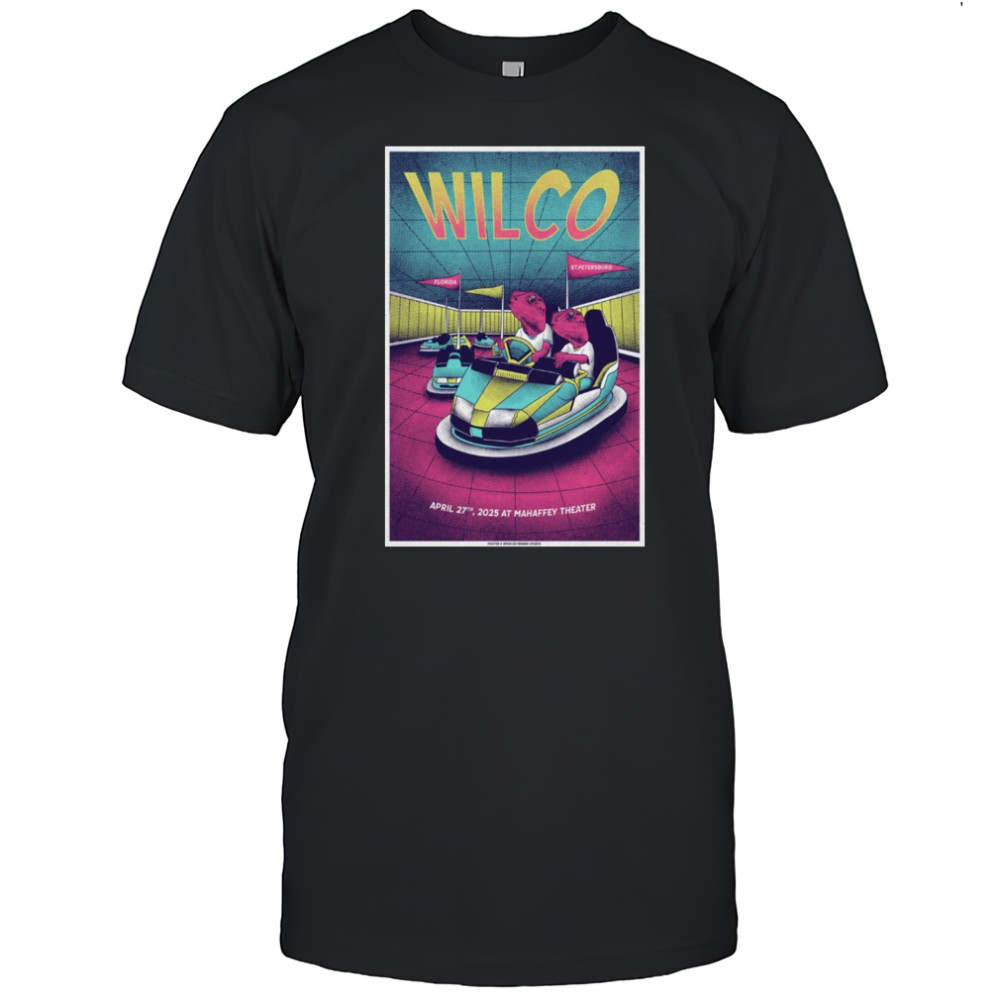 Wilco Show On April 27 2025 At Mahaffey Theater In St Petersburg FL t-shirt