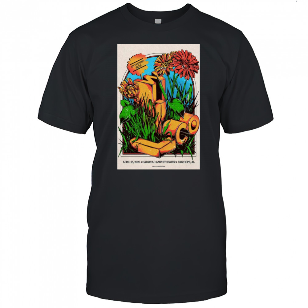 Wilco Tour April 25 2025 Fairhope AL Halstead Amphitheater t-shirt