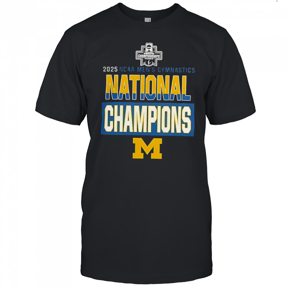 Wolverines Gymnastics 2025 NCAA Men’s Gymnastics National Champions T-Shirt