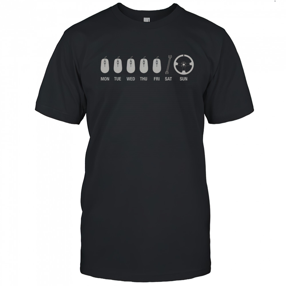Workin For The Weekend Mouse Wrench Car Wheels T-Shirt