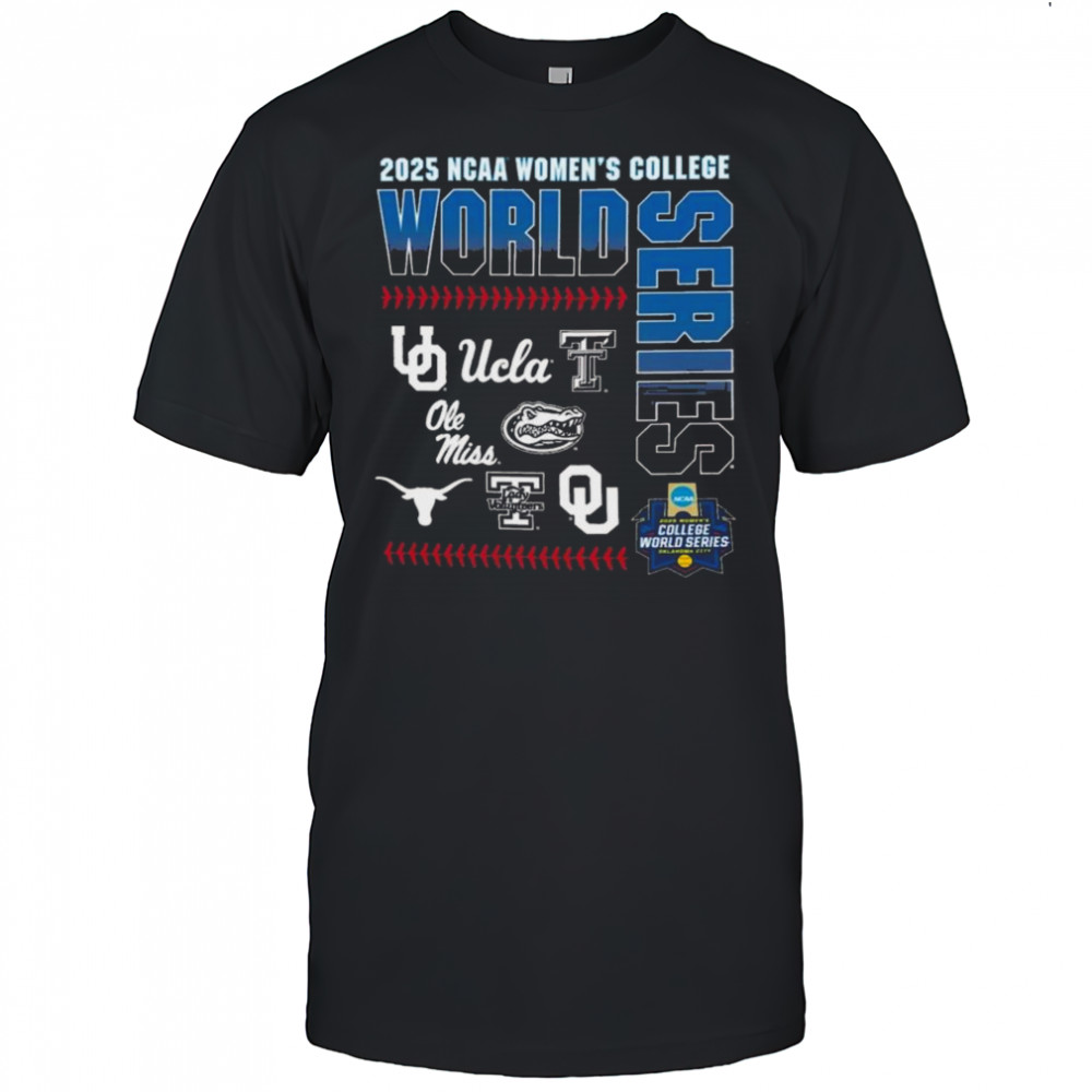 2025 NCAA Women’s College World Series 8-Teams T-Shirt