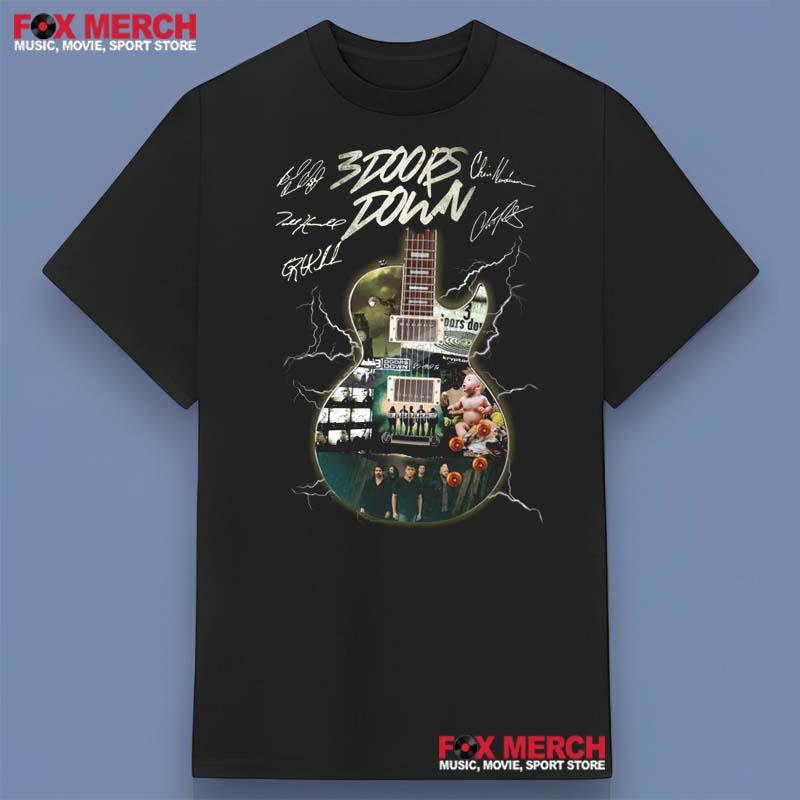 3 Doors Down Band Signatures Shirt