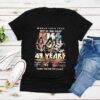 49 Years 1973-2022 Of KISS Band Signatures Thank You For The Memories T-Shirt World Tour 2022 End Of The Road