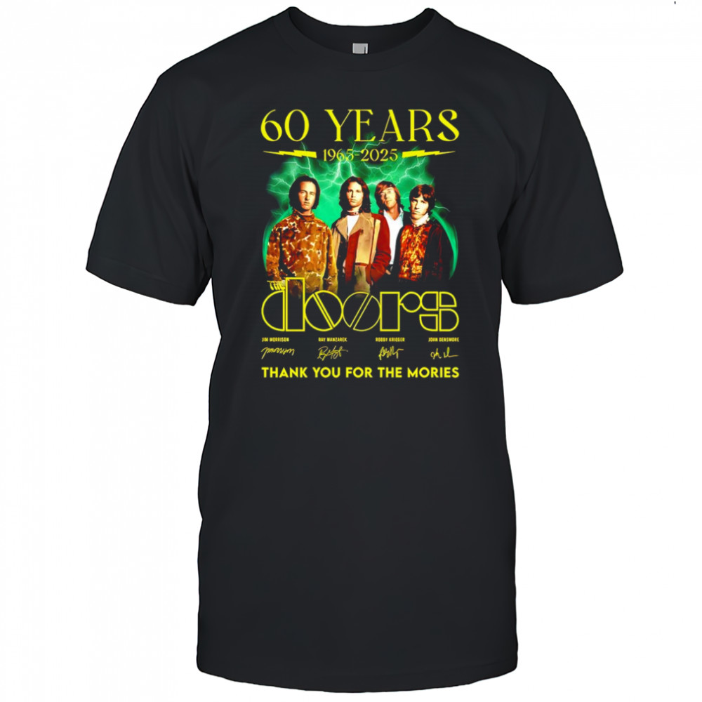 60 years 1963 2025 The Doors thank you for the memories shirt
