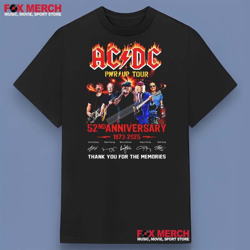 ACDC 52 Anniversary 1973-2025 Shirt