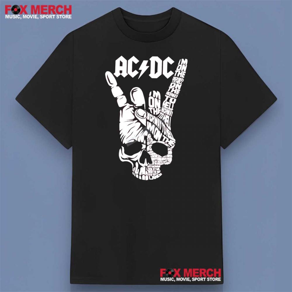 ACDC I'm On The Highway To Hell On The Highway To Hell Lyrics Shirt