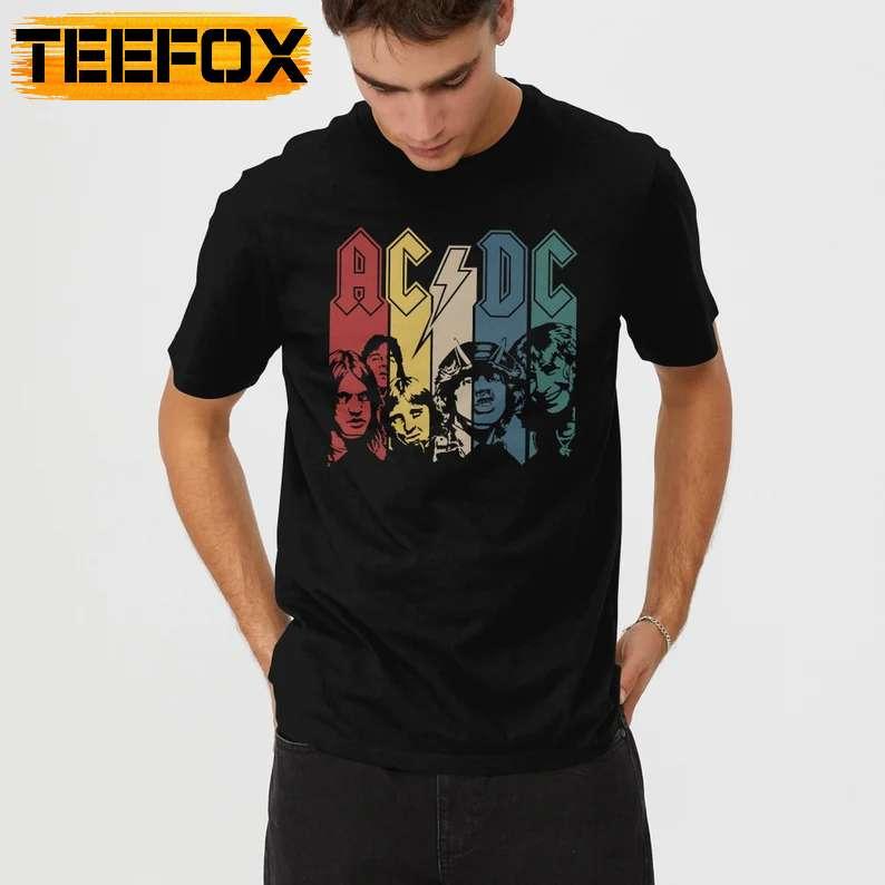 ACDC Rock Band Retro Vintage T-Shirt