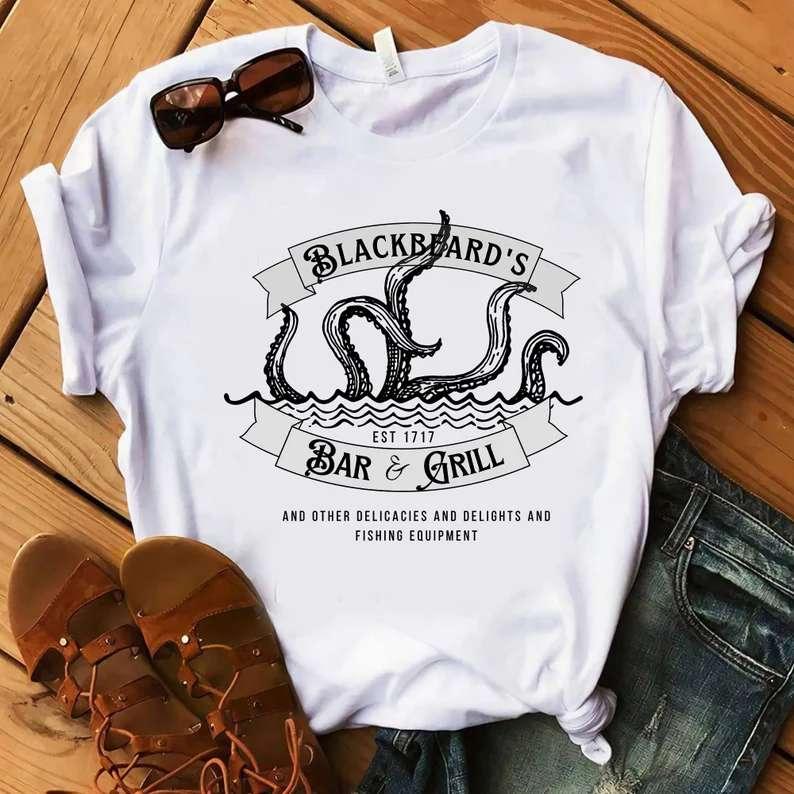 Blackbeard's Bar and Grill Our Flag Means Death Mens T-Shirt
