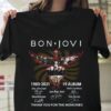 Bon Jovi 1983-2021 19 Album Thank You For The Memories Signature T Shirt