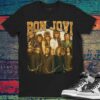 Bon Jovi Band Vintage Potrait Poster Rock Music T Shirt