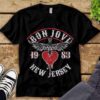 Bon Jovi Logo Band 1983 New Jersey T-Shirt