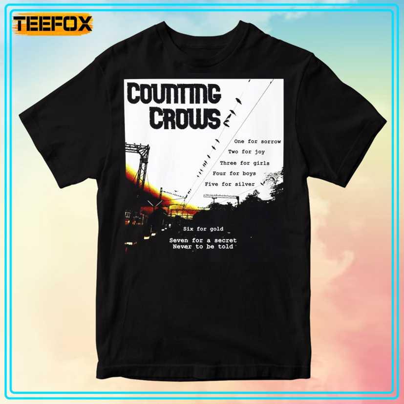 Counting Crows Inspired One For Sorrow Two for Joy Murder of One August and Everything After T-Shirt Counting Crows Inspired One For Sorrow Two for Joy Murder of One August and Everything After T-Shirt