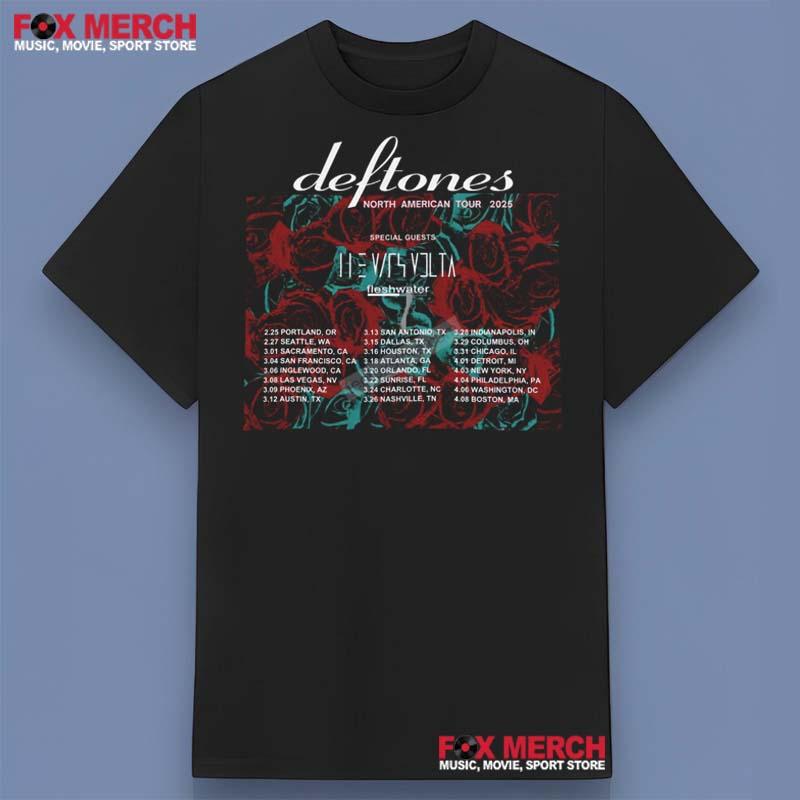 Deftones North American Tour 2025 Shirt