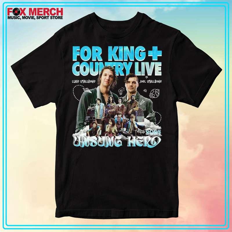For King And Country Unsung Hero Tour 2024 T-Shirt Gift