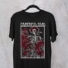 Grateful Dead and Roses Rock Music T-Shirt S-5XL