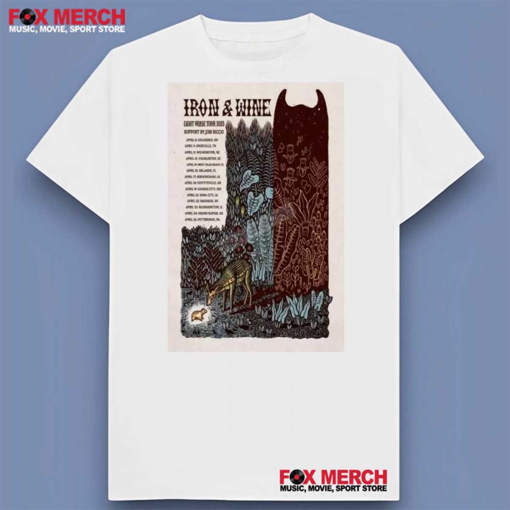 Iron & Wine Light Verse Tour 2025 Shirt