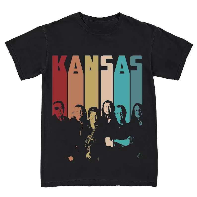 Kansas Rock Band Retro Style Unisex T-Shirt