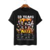 Kiss Band 50 Year Anniversary 1973-2022 Signatures Thank You For The Memories T-Shirt